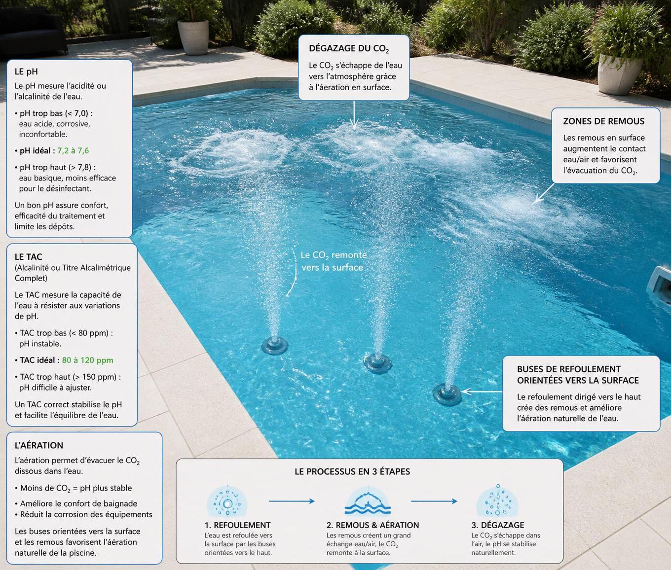 apprenez comment augmenter le ph de votre piscine naturellement, sans utiliser de produits chimiques, pour une eau saine et équilibrée.