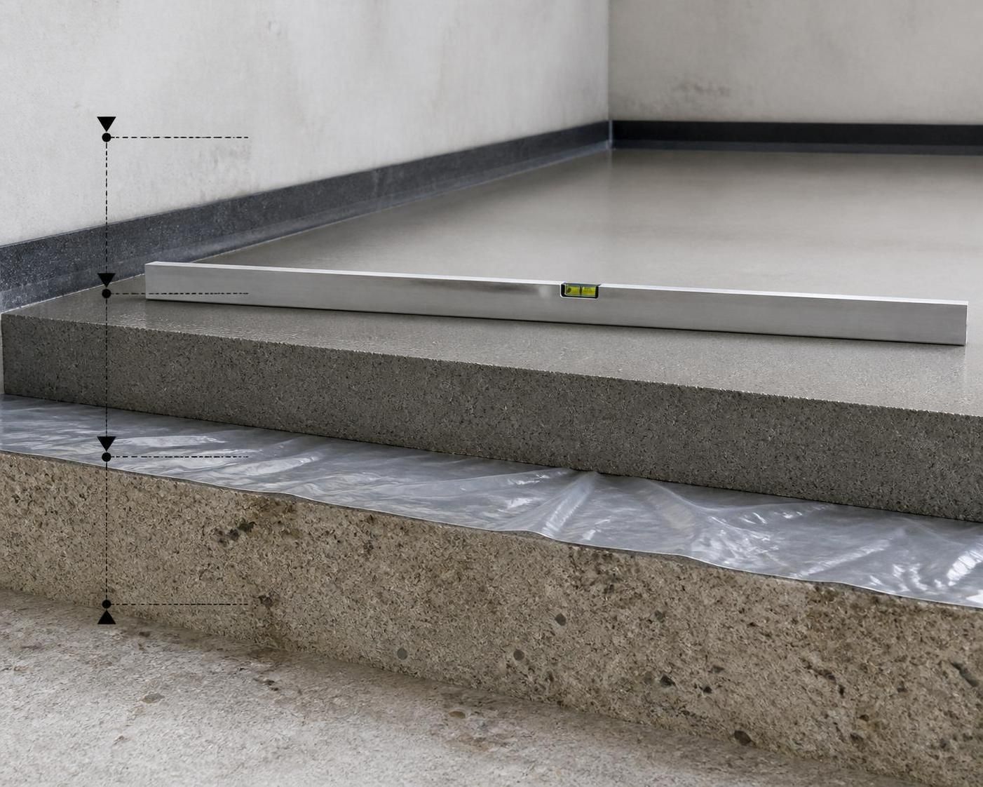 découvrez la formule indispensable pour calculer le dosage exact d'une chape de 5 cm d'épaisseur et réussir vos travaux de construction avec précision.