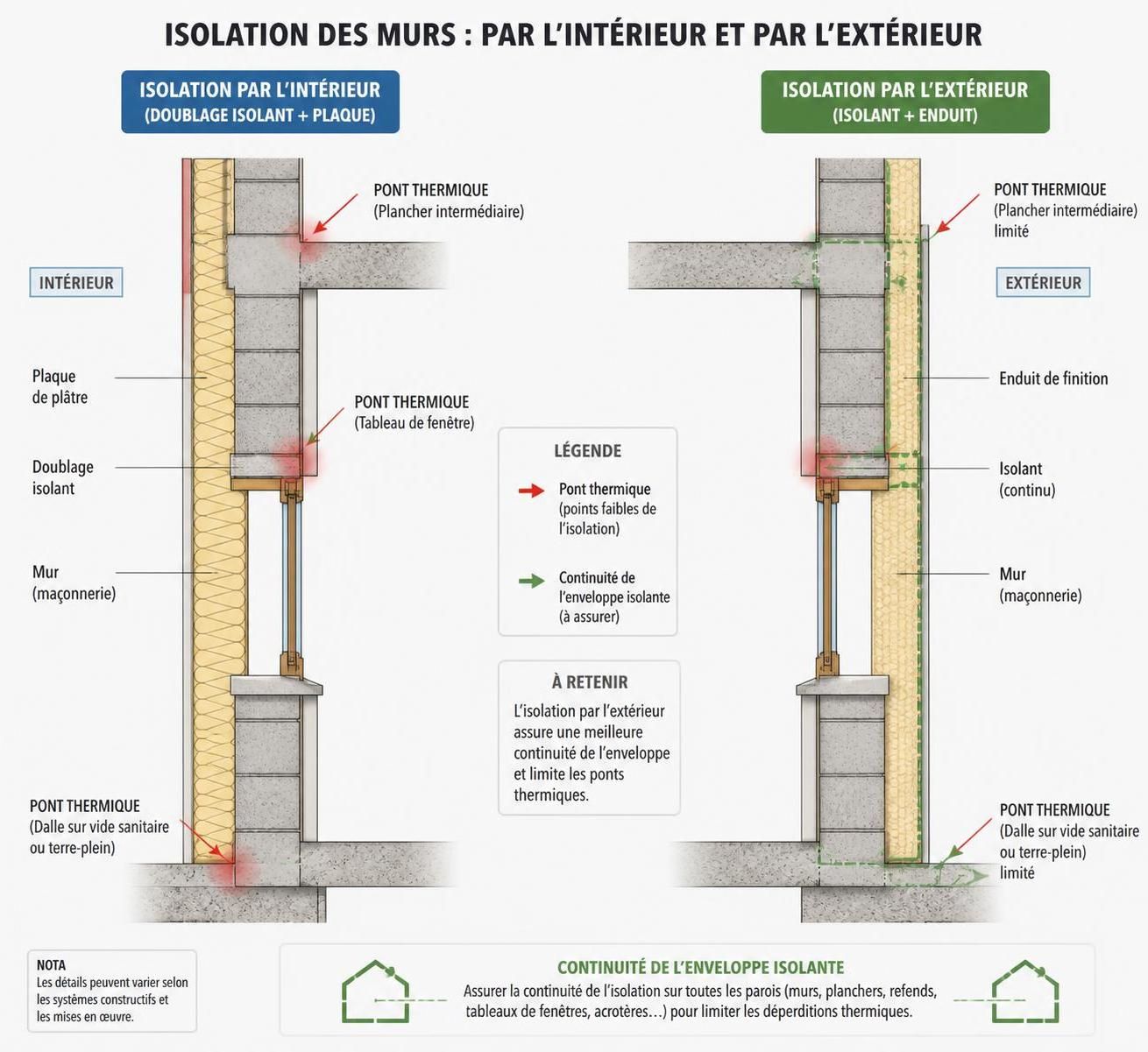 découvrez les avantages et inconvénients de l'isolation extérieure et intérieure pour choisir la meilleure solution adaptée à vos besoins en efficacité énergétique et confort.
